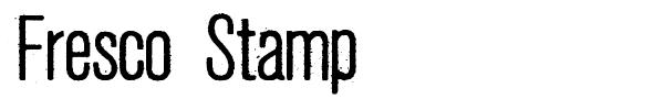 Fresco Stamp font preview